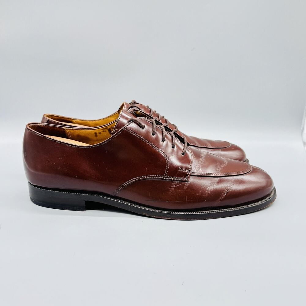 Cole Haan Shoes Mens 10 Brown Leather Calhoun Split Toe Derby Oxford Dress